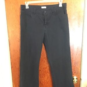 Abercrombie wide leg dark blue jeans